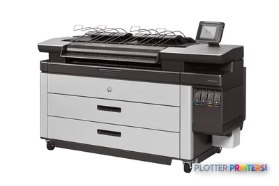 HP PageWide XL 4500 large format printer product image showing front view with black and white exterior