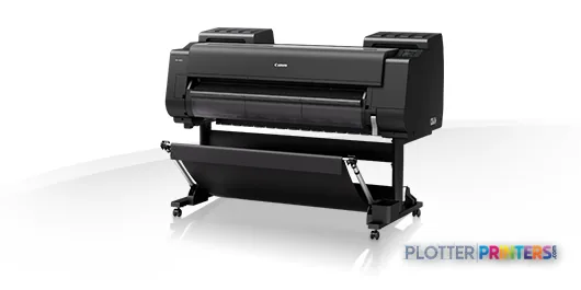 Canon imagePROGRAF PRO-4000S large format printer product image showing front view with stand