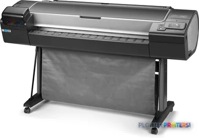 HP Designjet Z5600 44-in large format printer product image showing black thermal inkjet printer on stand