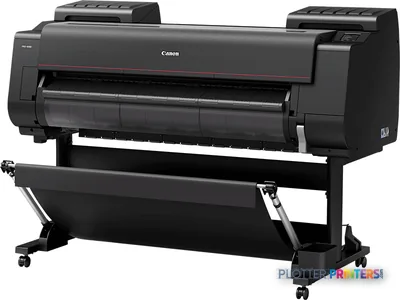Canon imagePROGRAF PRO-4000 large format printer product image showing black inkjet printer on stand