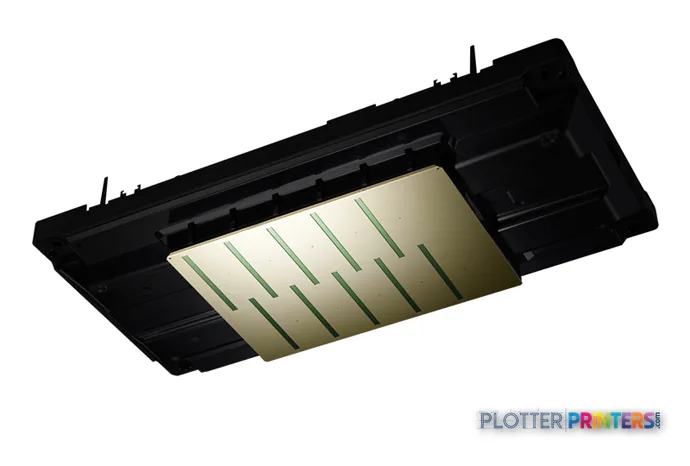 Epson SureColor P10000 Standard Edition large format printer product image showing black chassis with paper feed mechanism