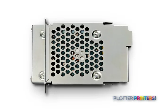 Epson SureColor P10000 Standard Edition internal component with grey metal housing and ventilation holes
