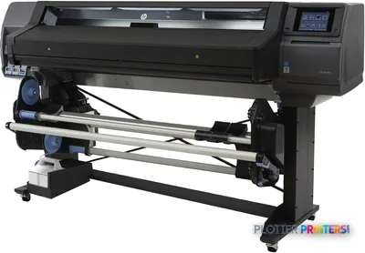 HP Latex 560 Printer large-format printer product image showing black and grey printer with roll feed system
