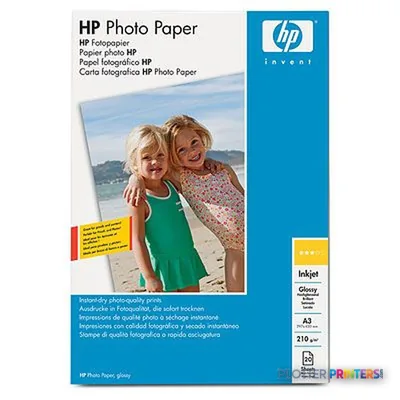 HP Glossy Photo Paper-20 sht/A3/297 x 420 mm