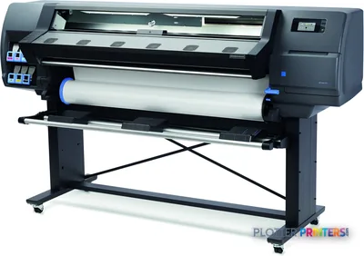 HP Latex 315 Printer front-left view showing grey inkjet printer with roll feed system and control panel