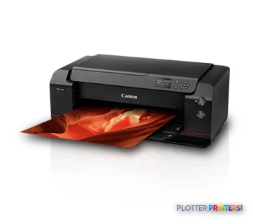 Canon imagePROGRAF PRO-500 large format printer with vibrant red and orange photo printing