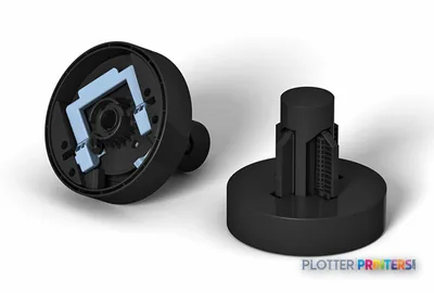 Epson SureColor P8000 printer feet product image showing black circular base with mounting hardware