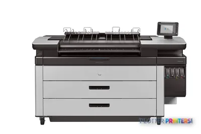 HP PageWide XL 4000 large format printer product image showing front view with black and grey finish