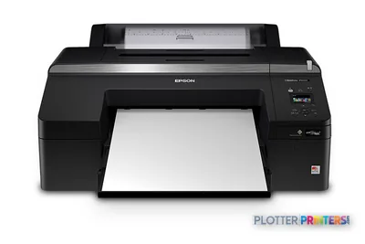 Epson SureColor P5000 Designer Edition large format inkjet printer product image, black printer with open paper tray