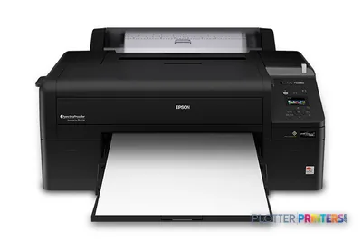 Epson SureColor P5000 Designer Edition large format printer product image showing black inkjet printer with open paper tray