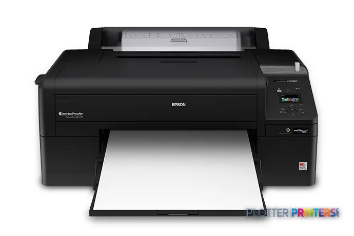 Epson SureColor SCP5000SE large format inkjet printer in black with open output tray
