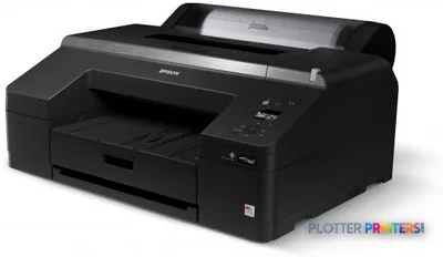 Epson SureColor SC-P5000 STD 240V large-format inkjet printer product image showing black printer with open paper tray