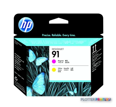HP 91 Value Pack 775-ml Magenta/Yellow DesignJet Ink Cartridges/Printhead