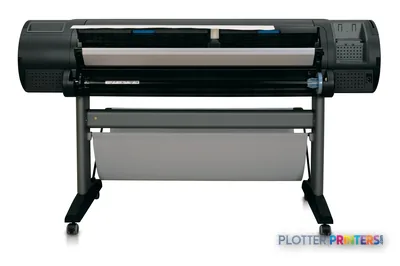HP Designjet Z2100 44" large format printer product image showing front view with paper roll loaded