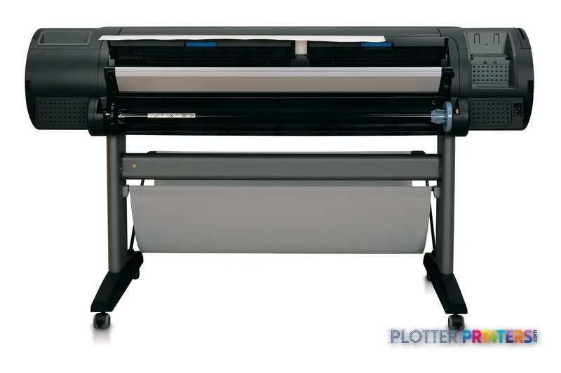 HP Designjet Z2100 44" large format printer product image showing front view with paper roll loaded