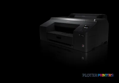 Epson SureColor SC-P5000 Violet 240V large-format printer product image, black desktop unit with open paper tray