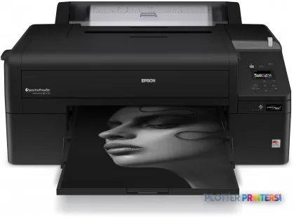 Epson SureColor SC-P5000 STD Spectro 240V black large-format printer with output tray extended