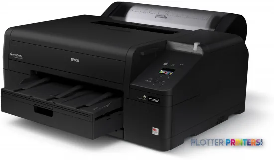 Epson SureColor SC-P5000 STD Spectro 240V black large-format printer product view with open paper tray