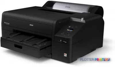 Epson SureColor SC-P5000 Violet Spectro 240V large-format printer product image showing black inkjet printer with open paper…