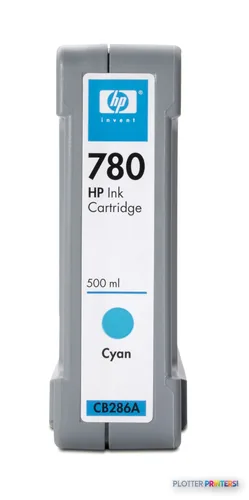 HP 780 Cyan Ink Cartridge, 500 ml (CB286A)