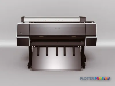 Epson Stylus Pro 9700 large-format printer product image showing front view with open paper tray