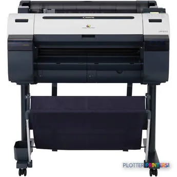 Canon imagePROGRAF IPF655 large format printer product image showing front view on stand