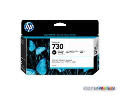 HP 730 130-ml Photo Black DesignJet Ink Cartridge