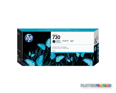 HP 730 300-ml Matte Black DesignJet Ink Cartridge