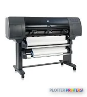 HP DesignJet 4500 printer EN large format printer product image showing front view