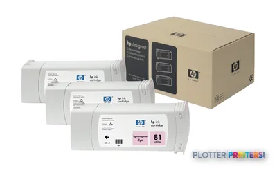 HP 81 3-pack 680-ml Light Magenta DesignJet Dye Ink Cartridges