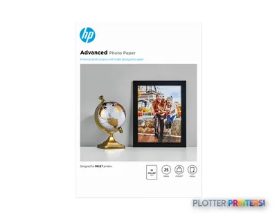 HP Advanced Photo Paper, Glossy, 250 g/m2, A4 (210 x 297 mm), 25 sheets