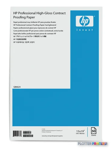 HP Q8662A printing paper A3+ (330x483 mm) High-gloss 50 sheets White