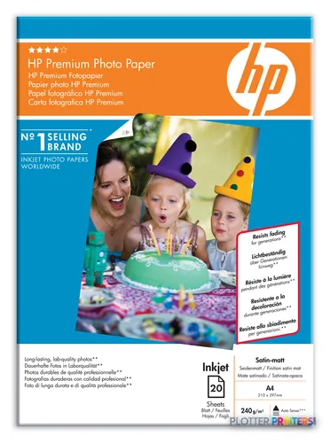 HP Premium Plus Satin-matt A4 White Satin-matte