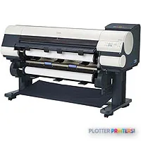 Canon imagePROGRAF iPF820 large format printer product image showing front view with paper roll loaded