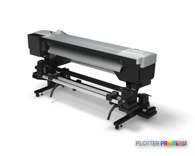 Epson SureColor SC-F7200 (hdK) large-format printer product image showing black and white machine with roll feed system