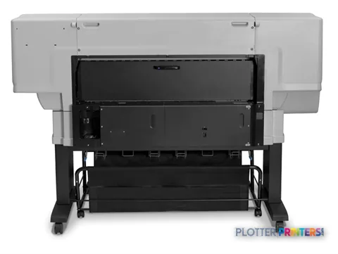 HP Designjet T7100 large format printer product image showing front view with open paper tray