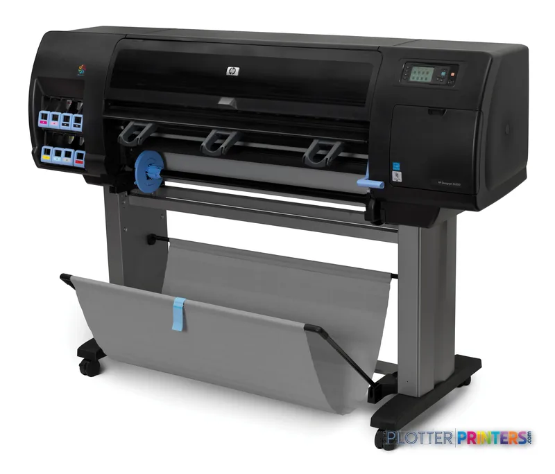 HP DesignJet Z6200 large-format photo printer product image showing front view with paper tray