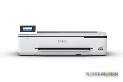 Epson SureColor T3170 large format printer product image showing white inkjet printer with touchscreen display and paper fee…
