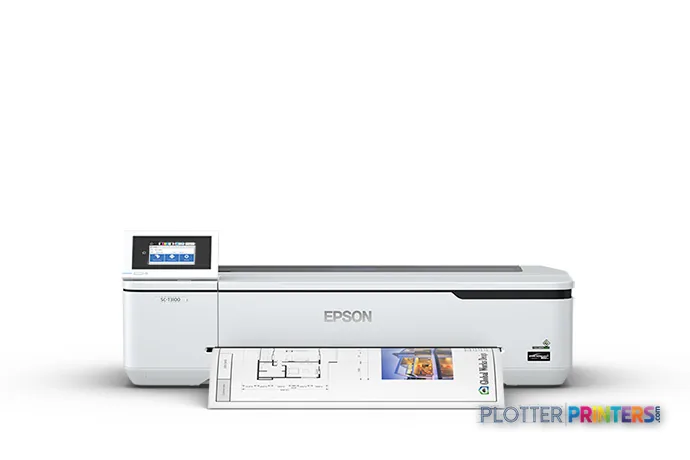 Epson SureColor T3170 large format printer product image showing white inkjet printer with output tray extended