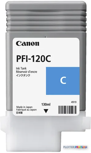 Canon PFI-120C Cyan Ink Cartridge, 130 ml (2886C001)