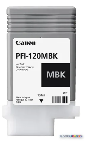 Canon PFI-120MBK Matte Black Ink Cartridge, 130 ml (2884C001)