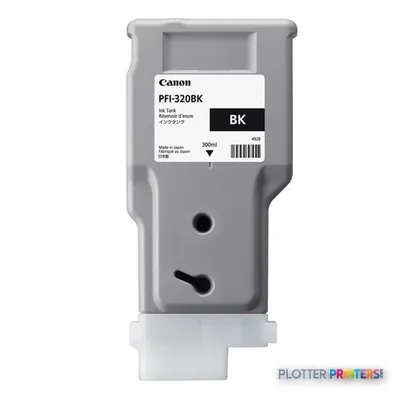 Canon PFI-320BK Black Ink Cartridge, 300 ml (2890C001)