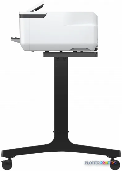 Epson SureColor T3100 wireless printer mounted on black stand, product view