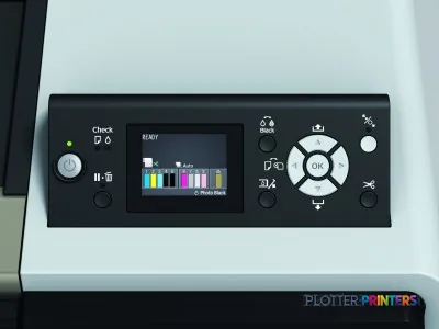 Epson Stylus Pro 7890 product image showing the front control panel with display screen and buttons