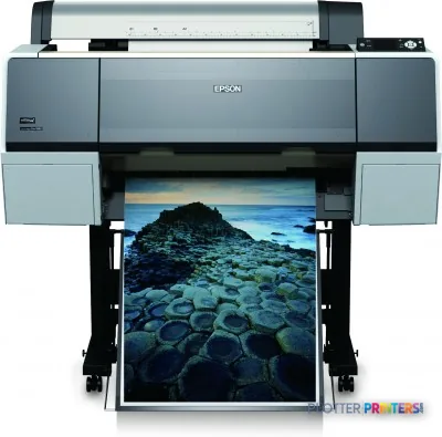 Epson Stylus Pro 7890 large-format printer with landscape photo printing on roll media