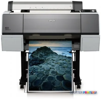 Epson Stylus Pro 7890 large-format printer product image showing front view with landscape photo printing