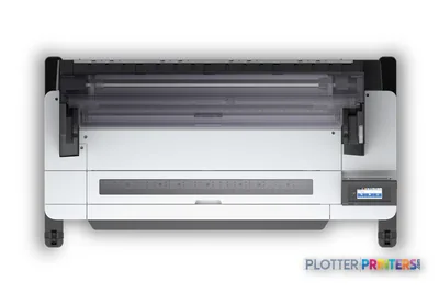 Epson SureColor T5470 large format printer product image showing top view of grey and black inkjet printer