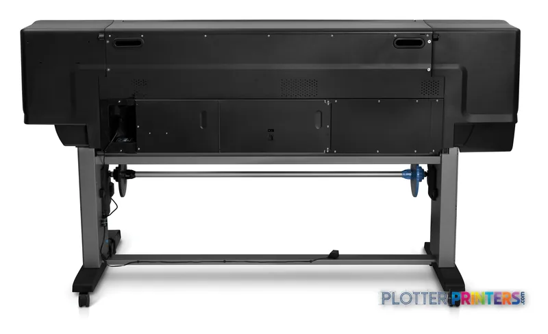 HP Designjet Z6200 60-in Photo Printer product image showing front view of black large-format printer on stand