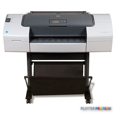 HP Designjet T770 24-in Printer with Hard Disk product image showing front view with stand