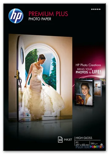 HP Premium Plus High-gloss A3 White
